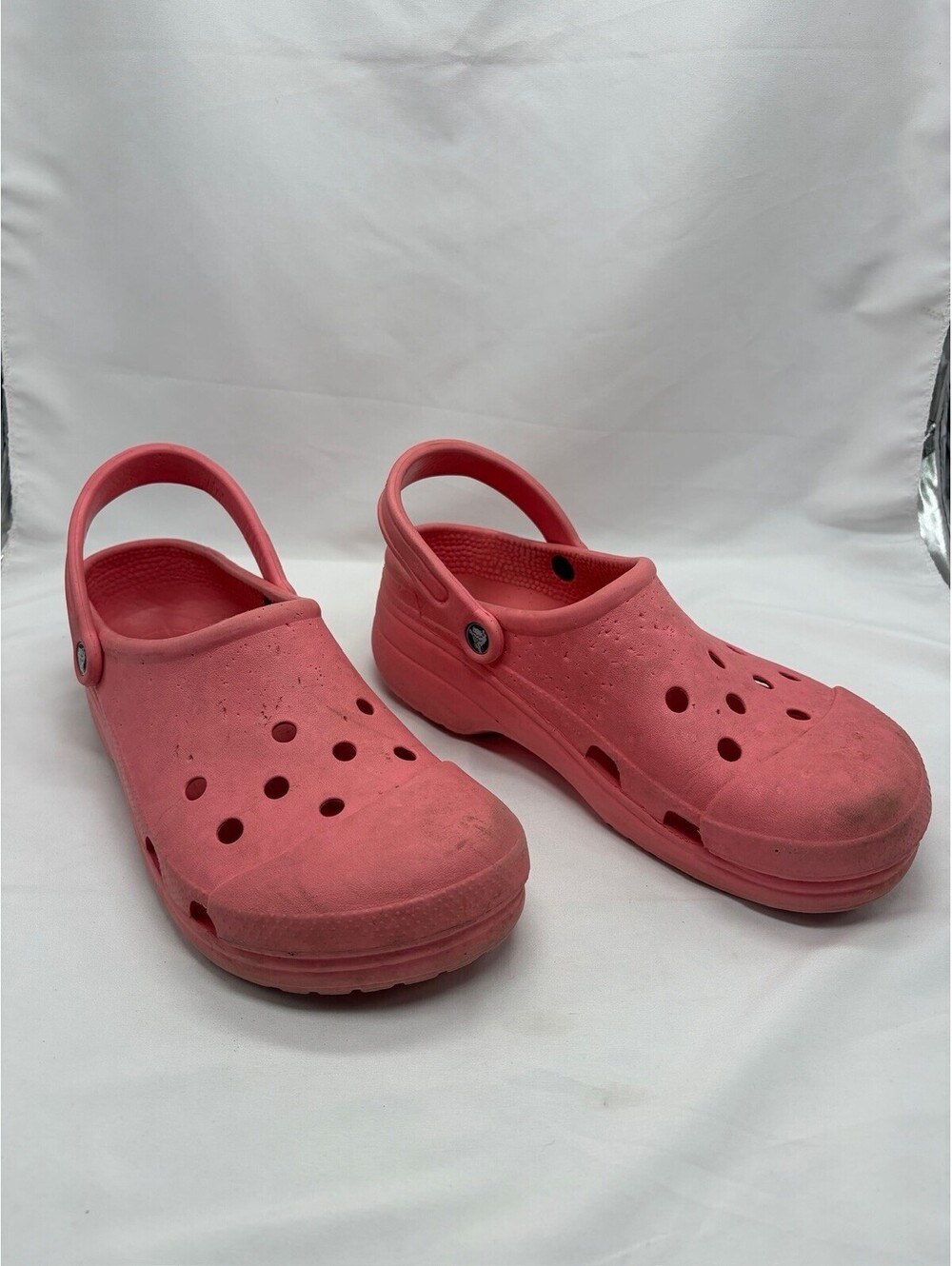 Crocs Pink Slip On Shoes Size 12-14 Womens 10-11 Mens - Picture 3 of 9